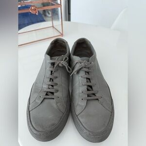 Common Projects Gray Leather Sneakers